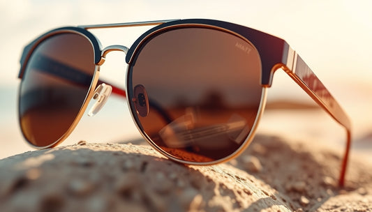 Lunettes de soleil de luxe avec verres miroir : Éblouissez cet été