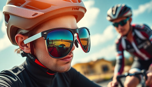 Lunettes de soleil pour le vélo avec verres anti-reflet : Confort optimal