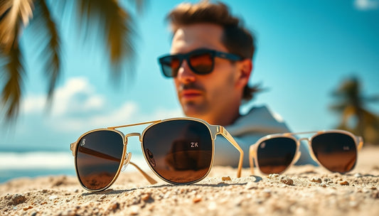 Lunettes de soleil personnalisées avec initiales gravées : un cadeau unique