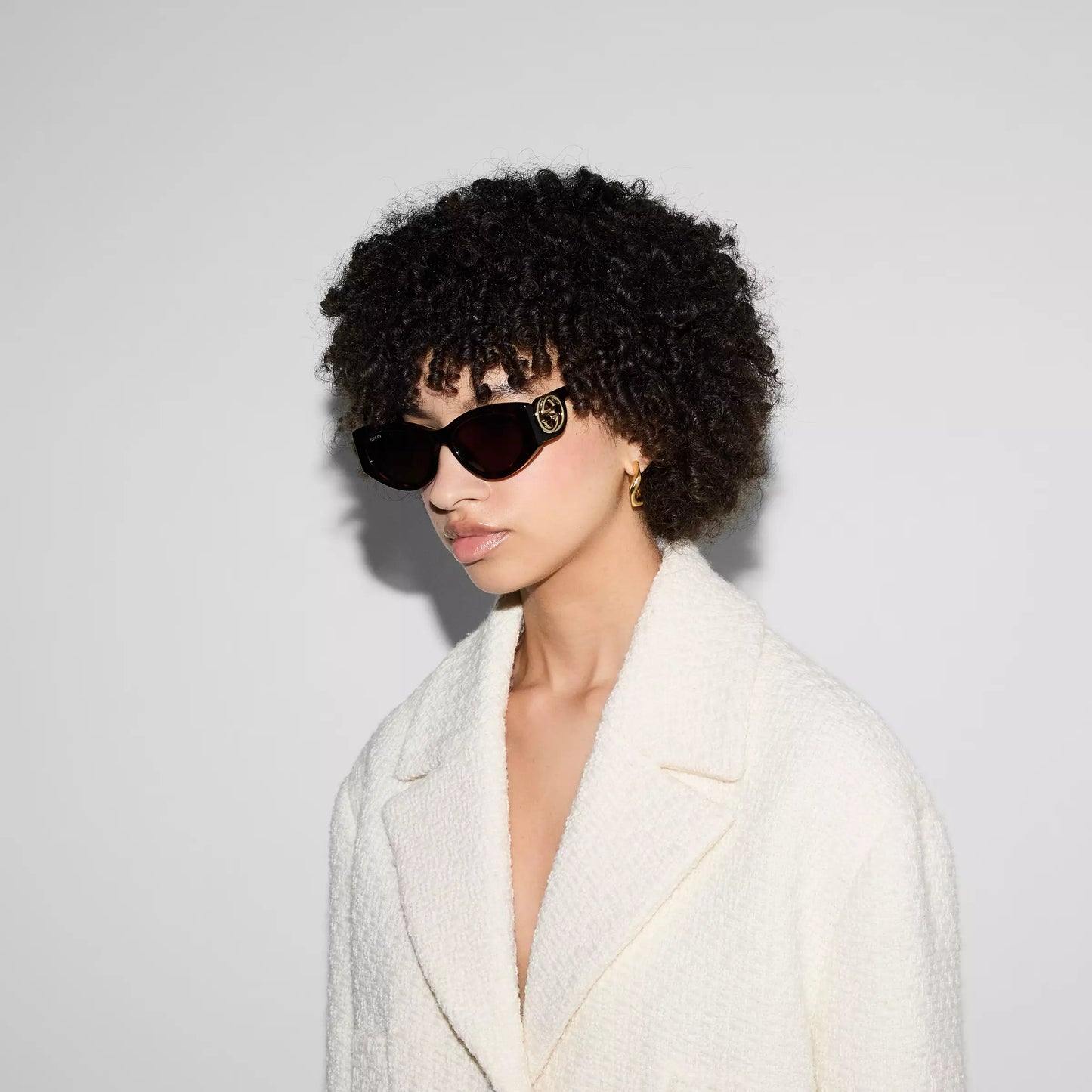 Gucci Cat-eye frame sunglasses • Tortoise shell