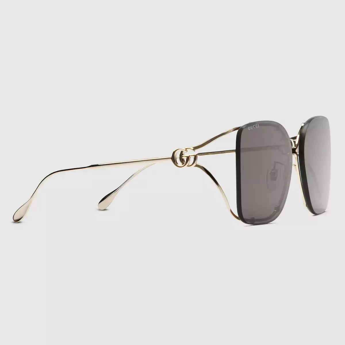 Gucci Square frame sunglasses • Gold