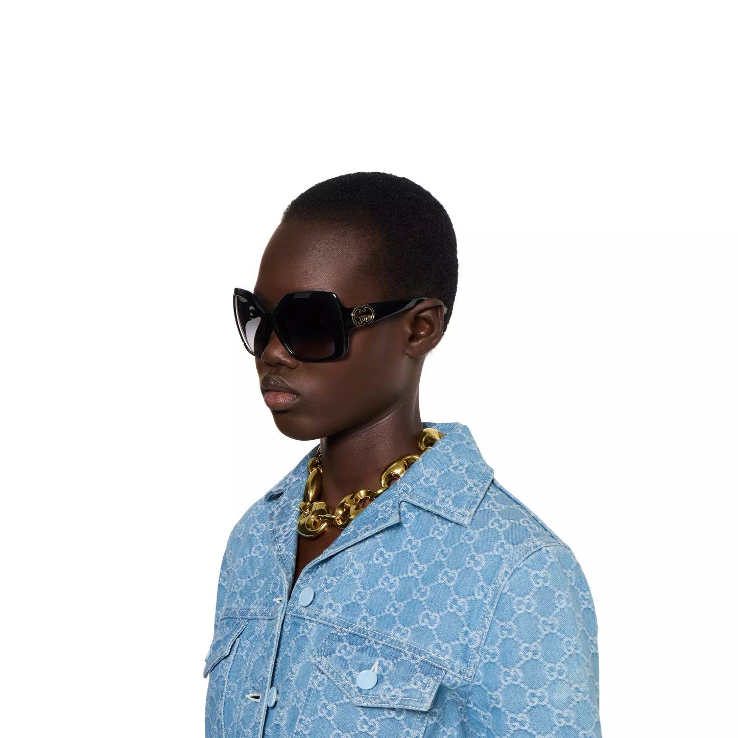 Gucci Square frame sunglasses • Black