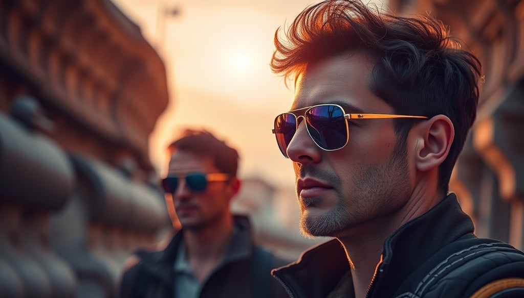 Lunettes de soleil pour hommes avec monture légère : Confort et élégance