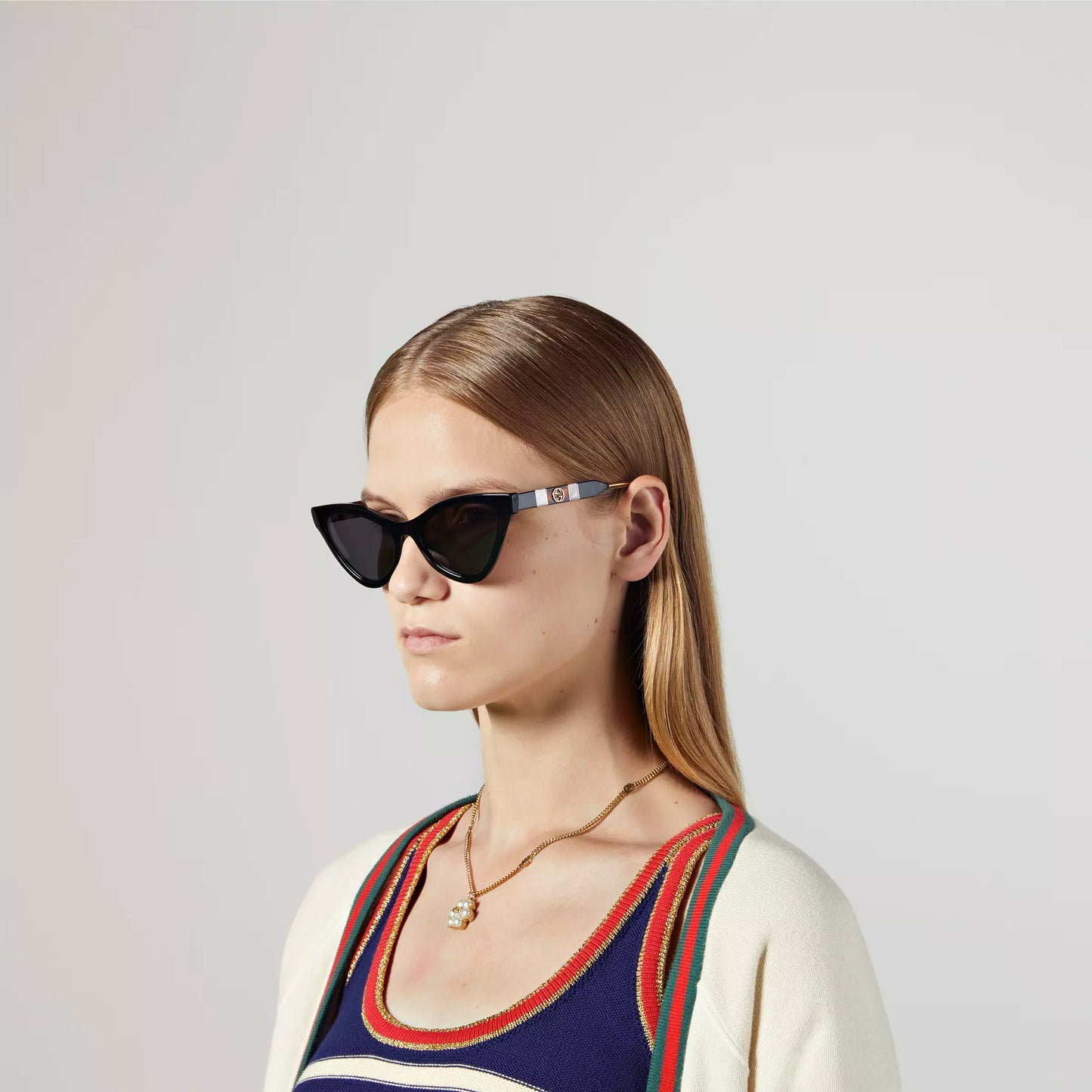 Gucci Cat eye acetate sunglasses