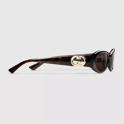 Gucci Oval frame sunglasses • Tortoise shell