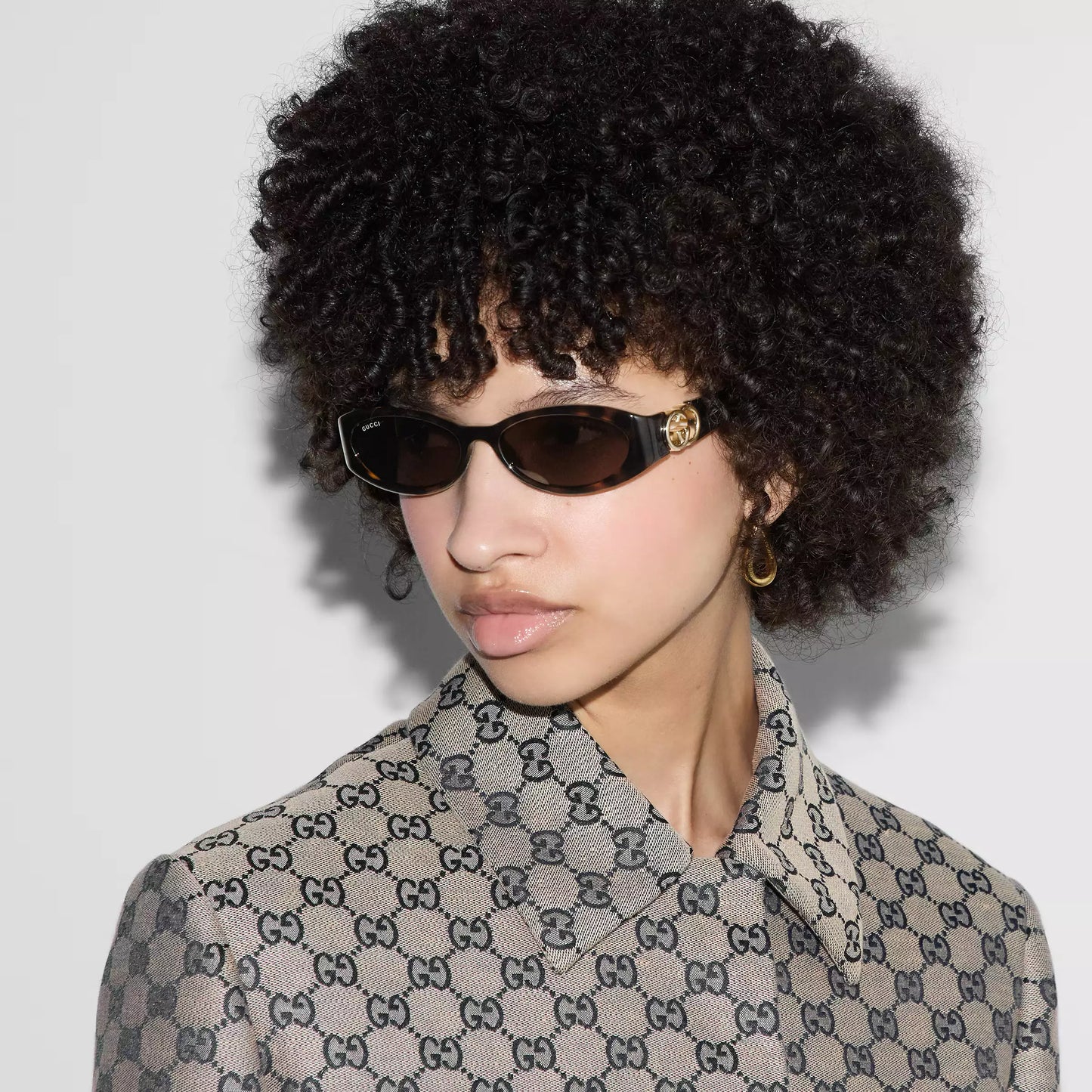 Gucci Oval frame sunglasses • Tortoise shell