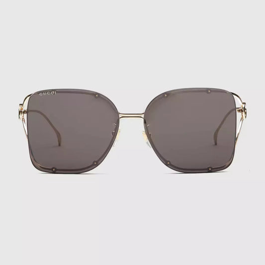 Gucci Square frame sunglasses • Gold