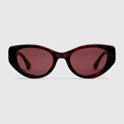 Gucci Cat-eye frame sunglasses • Brown