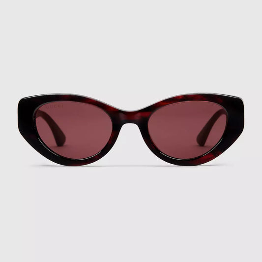 Gucci Cat-eye frame sunglasses • Brown