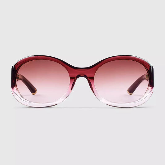 Gucci Round frame sunglasses • Gradient Rosso Ancora red