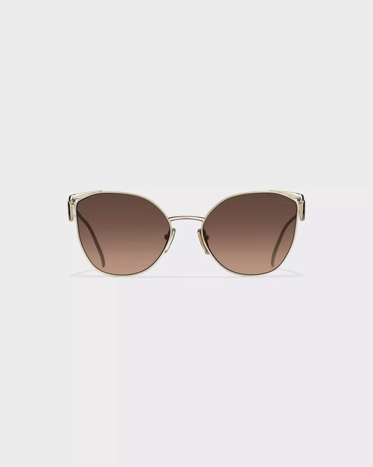 Prada Sunglasses • Gradient Anthracite Gray To Cammeo Beige Lenses