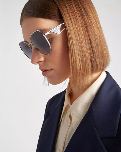 Prada Sunglasses • Gradient Smoky Gray Lenses