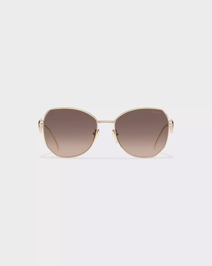 Prada Sunglasses • Gradient Anthracite Gray To Cammeo Beige Lenses