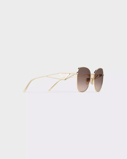 Prada Sunglasses • Gradient Anthracite Gray To Cammeo Beige Lenses