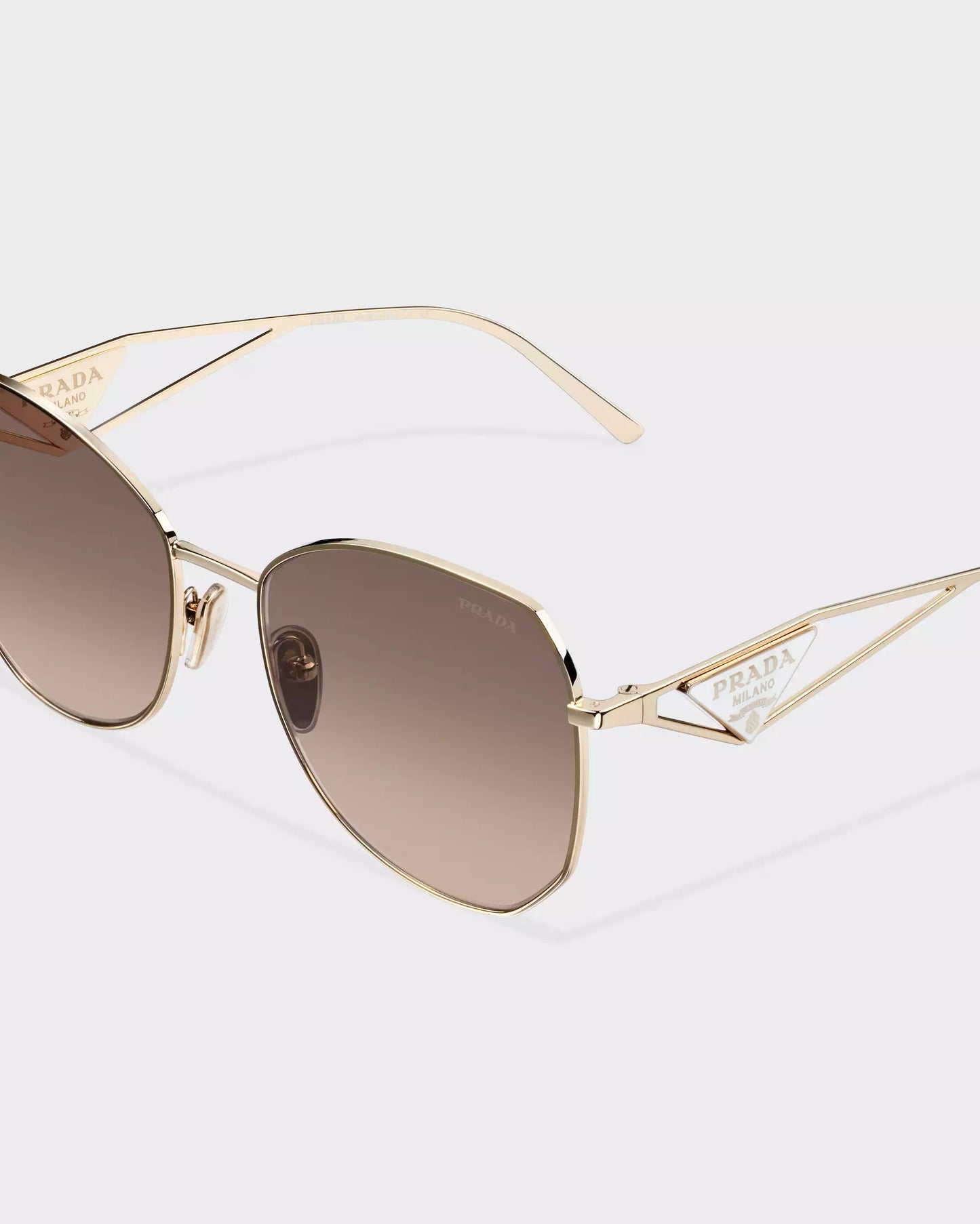 Prada Sunglasses • Gradient Anthracite Gray To Cammeo Beige Lenses