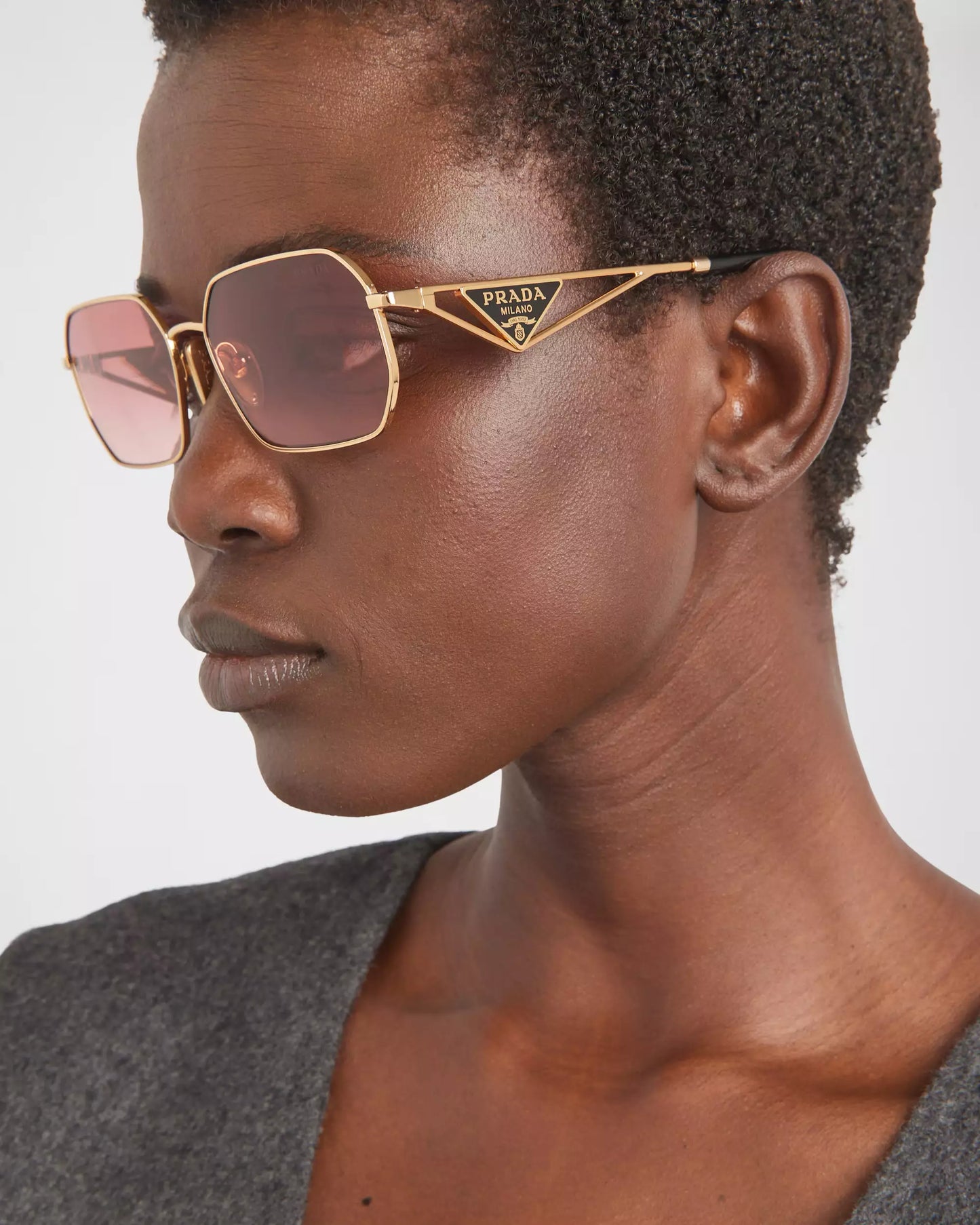 Prada Sunglasses • Gradient Etruscan red lenses