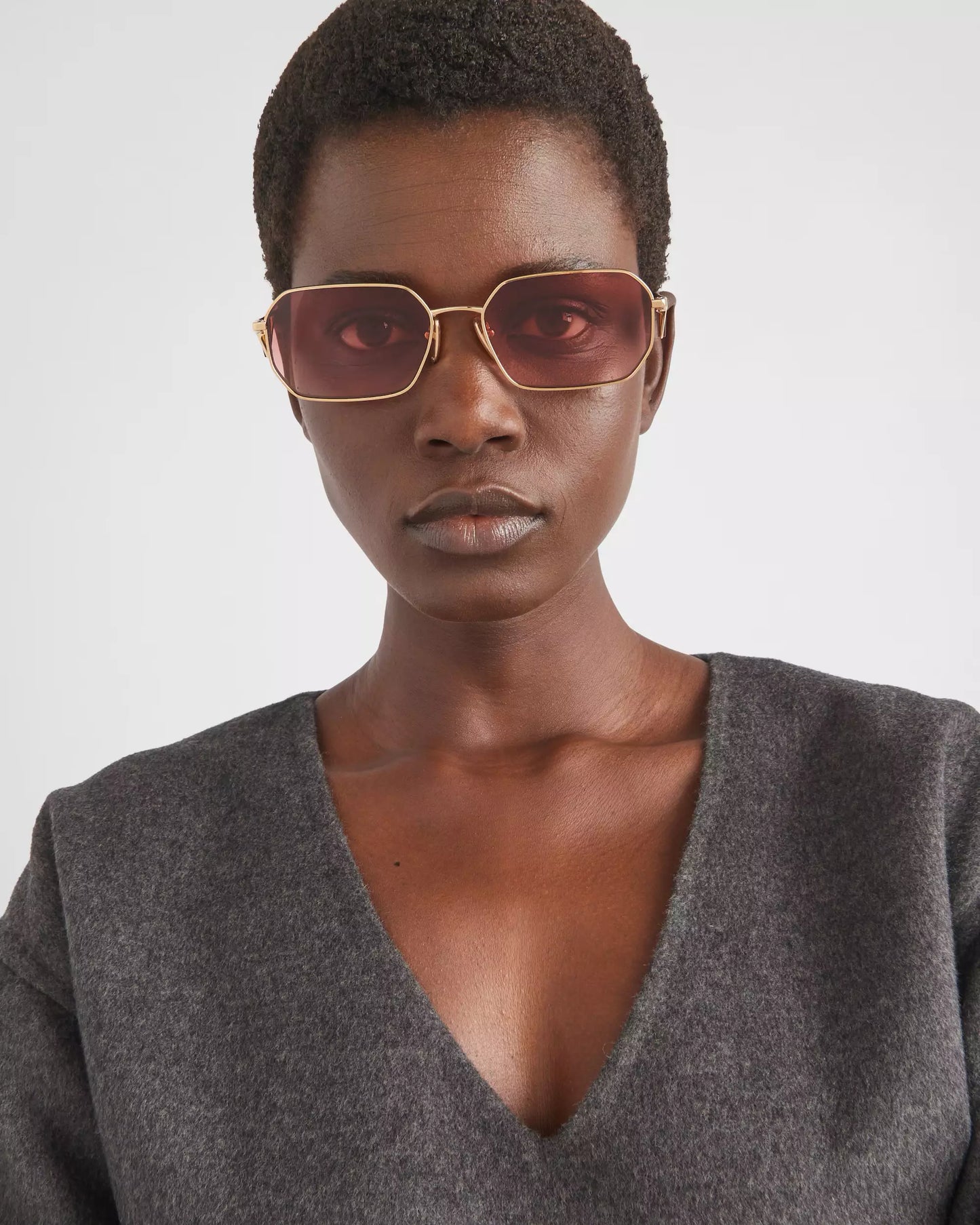 Prada Sunglasses • Gradient Etruscan red lenses
