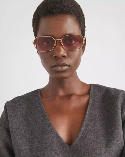 Prada Sunglasses • Gradient Etruscan red lenses